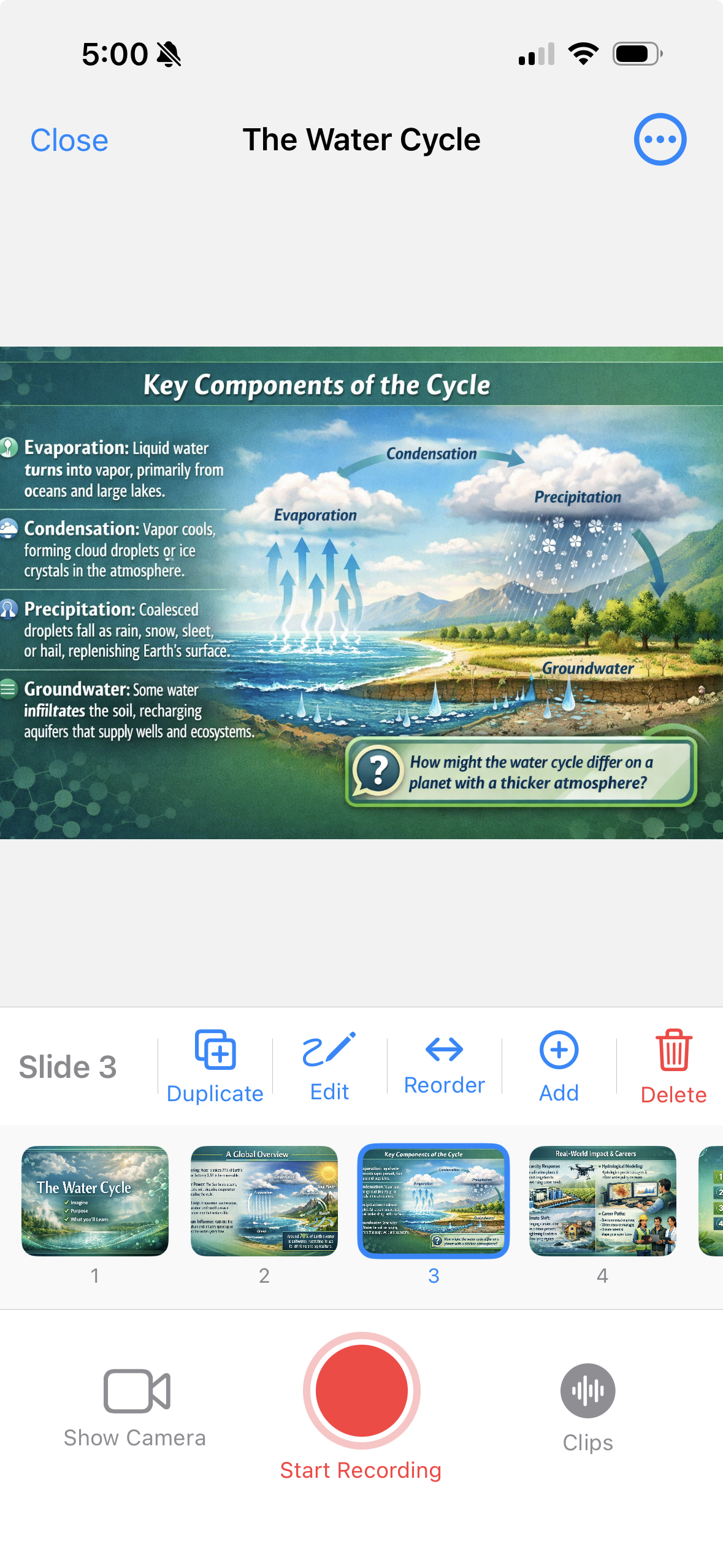 30hands app – slide editor